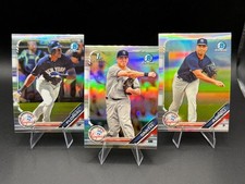 2019 Bowman Draft Chrome Refractor New York Yankees 3 Card Lot- ST3