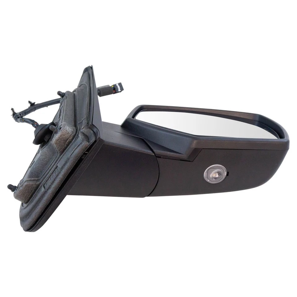 Juego de pares de charcos de señal de memoria térmica plegable de espejo cromado para camioneta GM Foto 3 de 4