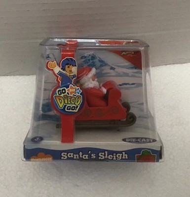 Go Diego Go SANTAS SLEIGH Die Cast Vehicle Learning Curve 2007 Christmas NEW