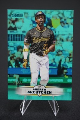 Topps Stadium Club 2025 Andrew McCutchen Pittsburgh Pirates #166 (Turquoise)/99