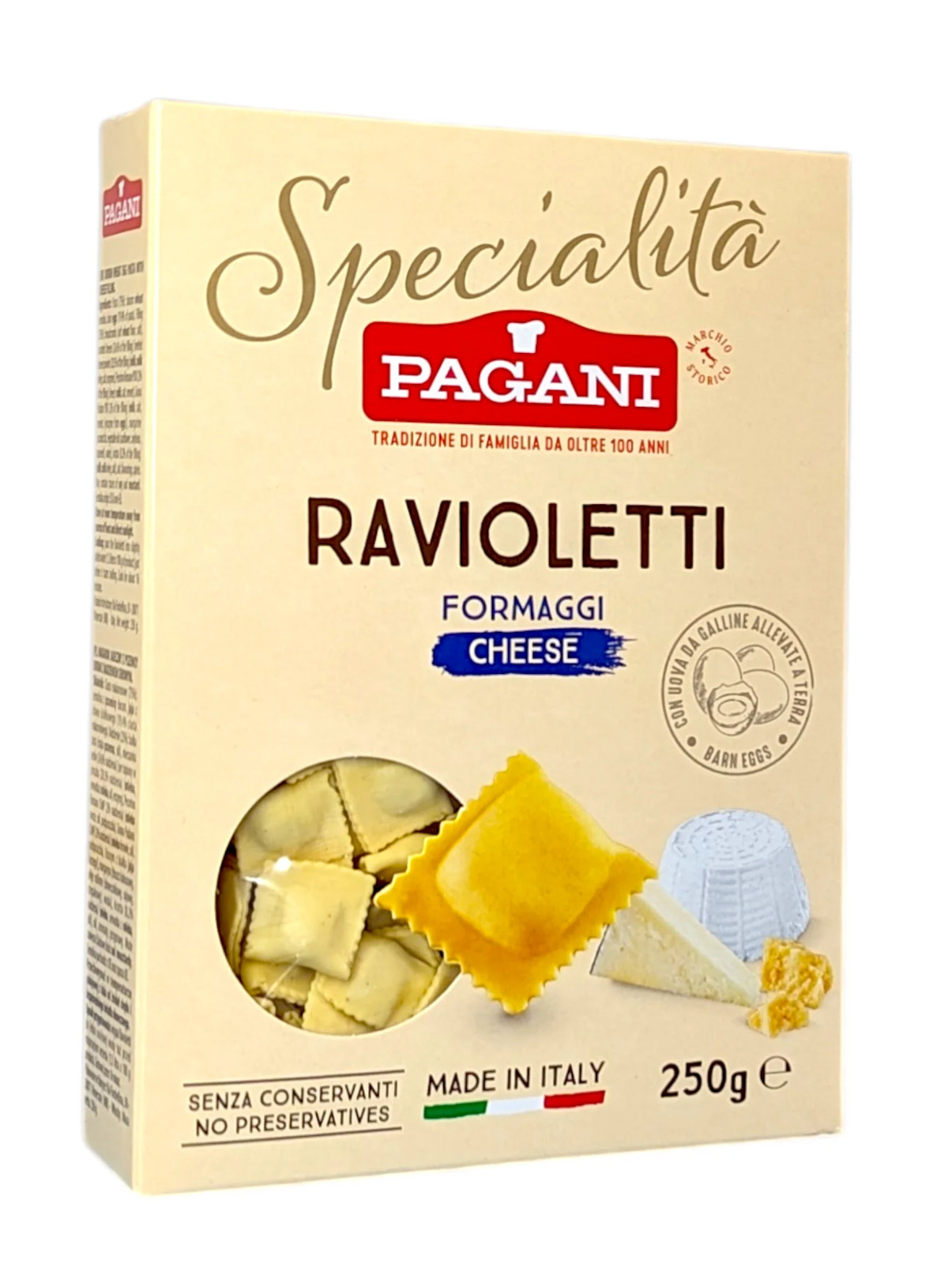Pagani Ravioletti Formaggio - Cheese Small Ravioli 250g