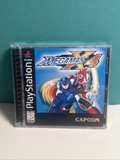 Mega Man X4 PS1 PlayStation 1 Complete CIB Black Label - Tested