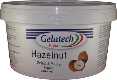 Gelatech Hazelnut Puro Paste, 95% - 6.6 Lbs