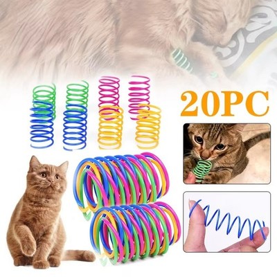 Kitten Coil Spiral Springs Cat Toys Interactive Gauge Cat Spring Toy Colorful