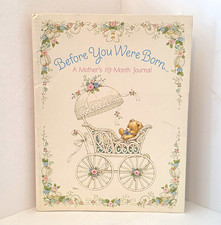 Vintage MCM "Before You Were Born... A Mother's 10-Month Journal" Baby Book