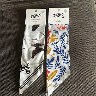 Woolrich X Target Bandanas 100% Cotton NWT Scarf Necktie Set of 2