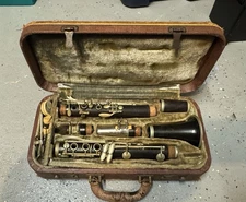 CLARINET WOODEN NORMANDY "SPECIAL" NOBLET PARIS FRANCE Includes Case And Parts