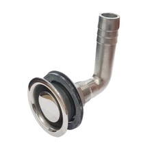 Universal 90  Flush Mount Fuel Vent 316 Stainless Steel Marine Grade Fuel Gas...