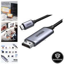 USB C to HDMI Cable 4K 60Hz Braided Nylon 6.6FT HDR HDCP 2.2 for Monitor TV