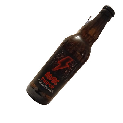 AC/DC Limited edition power pwr up Angus Young golden ale 500ml Beer Bottle Rock