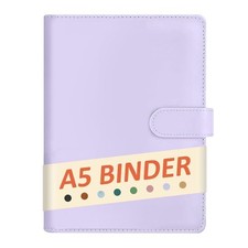 A5 Binder 6 Ring Refillable Notebook Planner Journal Cover for Planner Paper ...