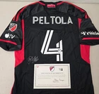 DC United MATTI PELTOLA Signed Match Game Used Soccer Jersey 2024 Season BLACK