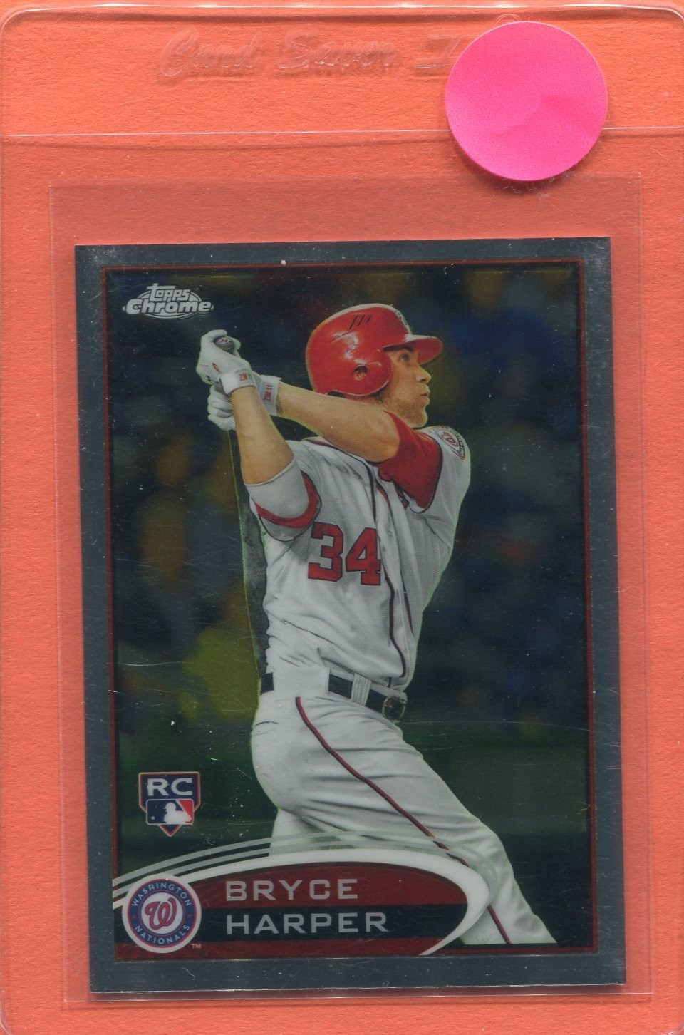 2012 Topps Chrome - Bryce Harper #196 Batting ROOKIE RC CHECK SCANS PHILLIES