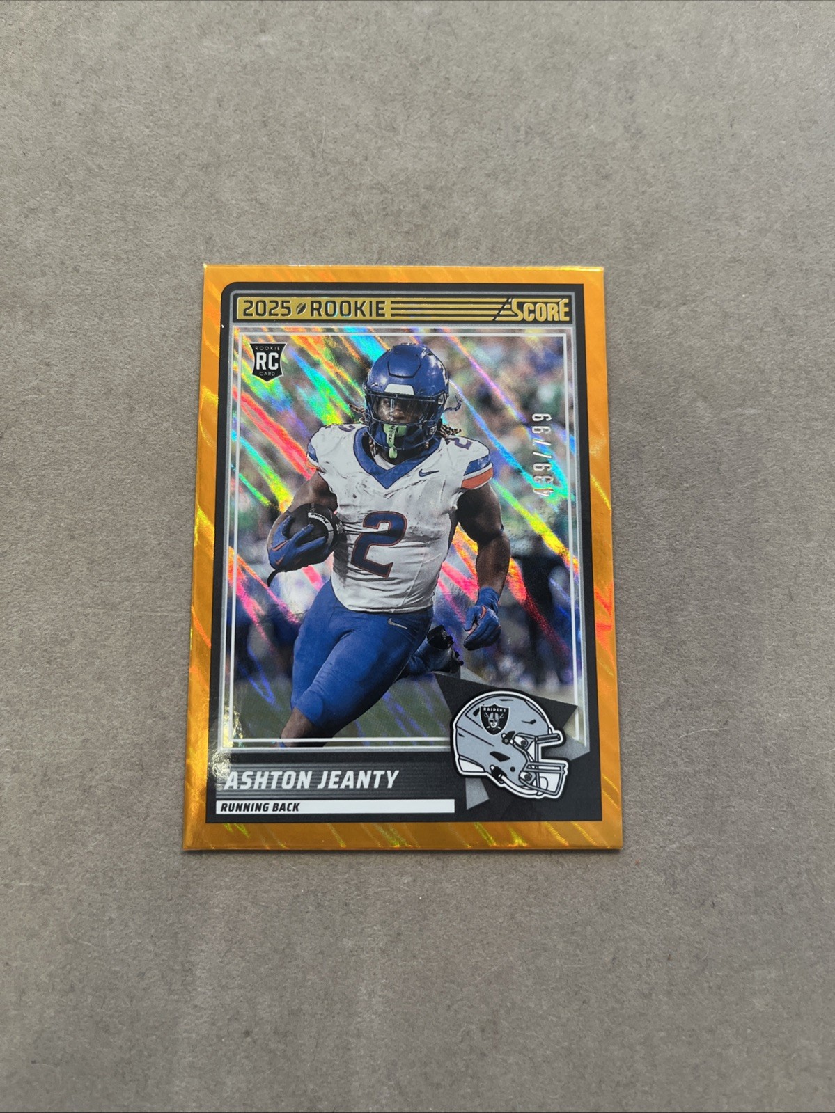 2025 Score - Rookies Ashton Jeanty #14 Lava /799 (RC)
