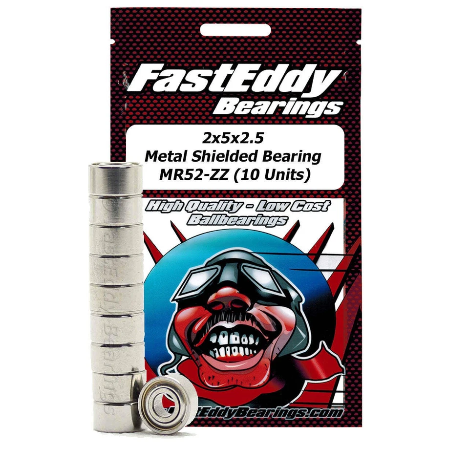 2x5x2.5 Metal Shielded Bearing MR52-ZZ 10 Units - Image 1 of 1