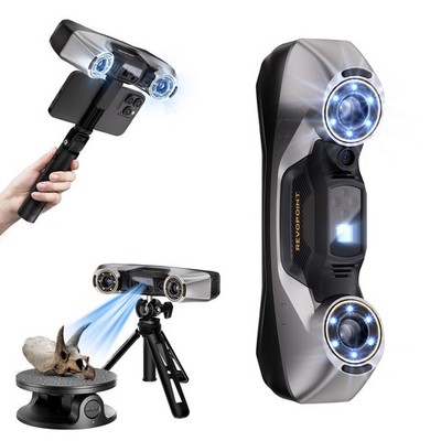 Revopoint MetroY Pro 3D Scanner, 5 Modis Blaulaser Laserscanner für 3D-Druck