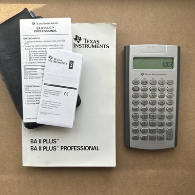Texas Instruments BA II Plus Profi Taschenrechner mit Buch