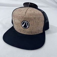 Chef Works Urban Cork Front Skater Hat Black Mesh Snapback S/M 1541174 NWT