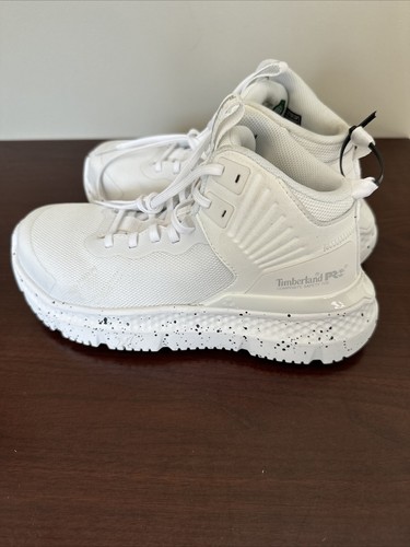 Timberland PRO Setra Mid Hombres Zapatos de Trabajo Talla 3.5M Puntera Compuesta Tenis Blancos - Imagen 3 de 5