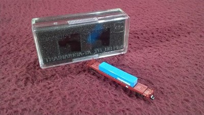 EISHINDO T SCALE 1:450 #51 CONTAINER WELL CAR W/ CUSTOM CONTAINER LOAD - NIP