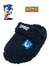 SONIC THE HEDGEHOG BOYS CHARACTER SLIPPERS BORG FLEECE NOVELTY MULES UK SIZE 8-1