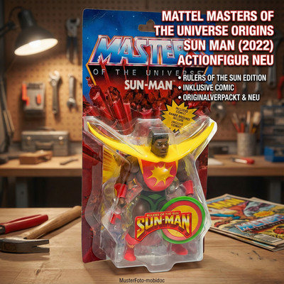 Mattel Masters Of The Universe Origins Sun Man 2022 Action Zahlen New