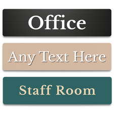 Personalised Metal Door Signs Custom Plaque Room Home Shed Office Kitchen Toilet