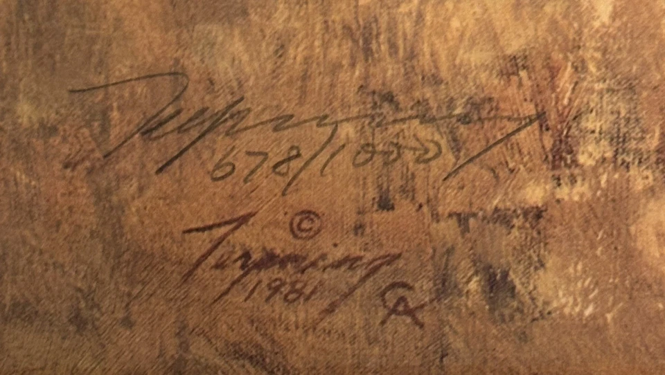 Howard Terpning 1981 Escudo de su marido 678/1000 Edición Limitada Impresión Foto 3 de 4