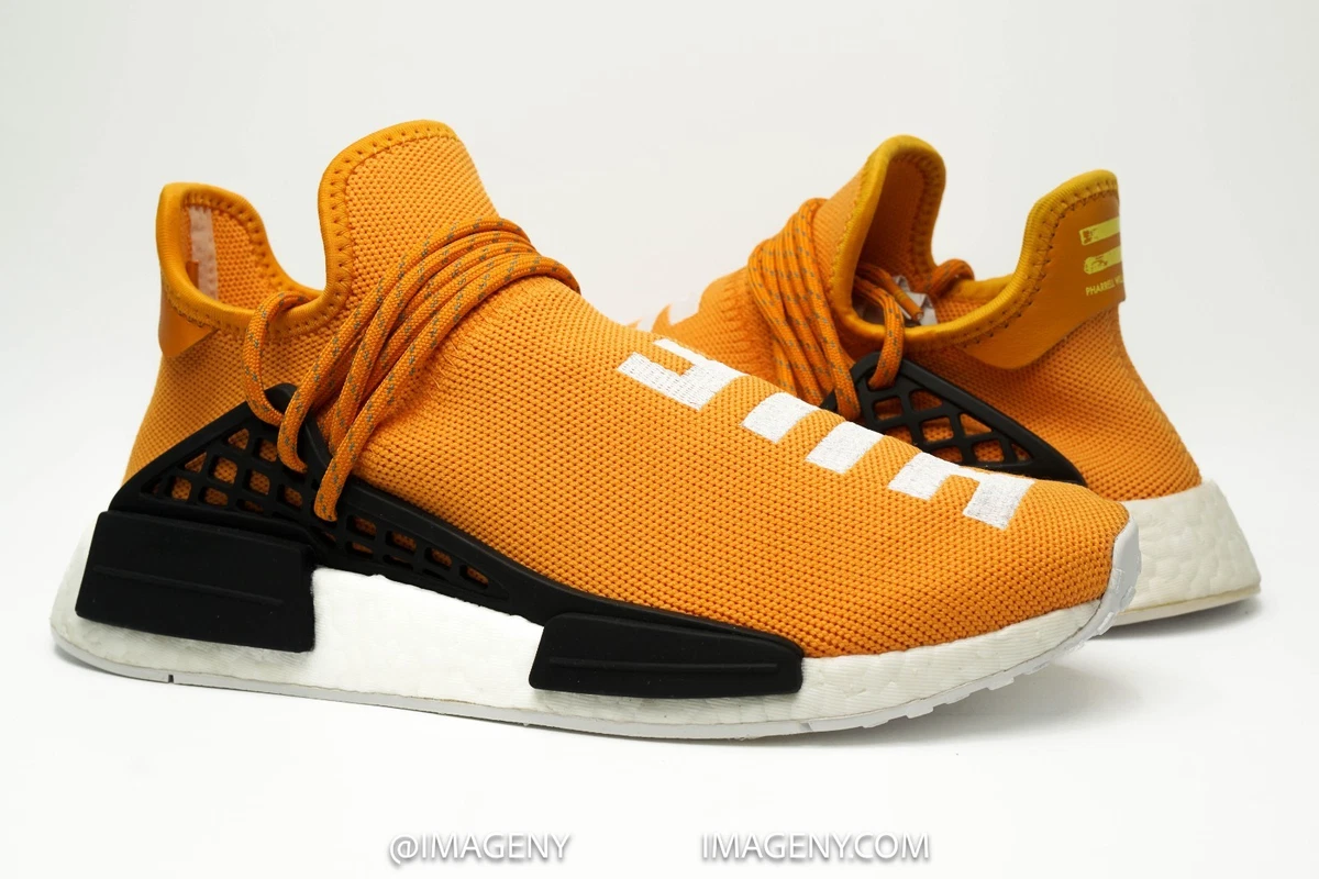 Adidas Pharrell NMD Human Race Orange Tangerine Size 8.5 BB3070 OG Shoes HU RARE Amazon.com | adidas Mens NMD Hu GY0095 Pharrell - Orange  main image 3
