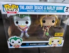 DC Funko Pop! Heroes The Joker Beach & Harley Quinn 2 Pack, Hot Topic