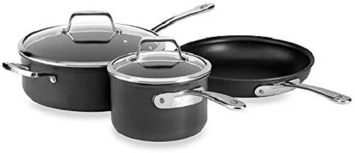 All-Clad B1 Hard Anodized Non-Stick Induction Aluminum 5-Piece Cookware Set
