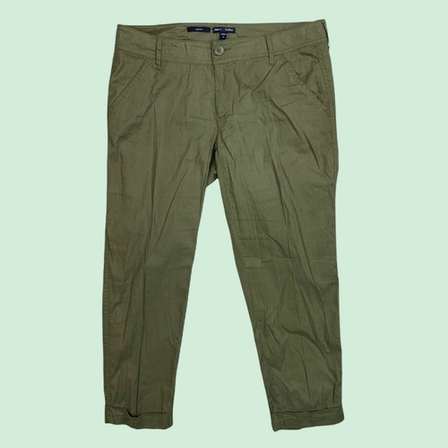 Gap Hadley Pants 10 Womens Crop Linen 