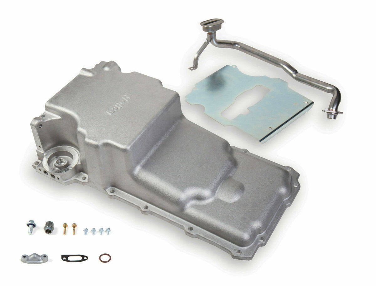 YUCHENSHLP LS Engine Swap Oil Pan 302-2 - Chrome, Fits LS1/LSX For Camaro, Nova, F-Body
