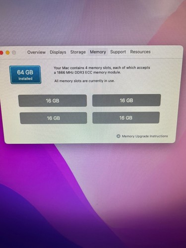 Mac Pro, 12 Core 6,1 Ivy Bridge 2.7 GHz D700 , 64GB RAM, 500GG SSD Monterey - Afbeelding 4 van 4