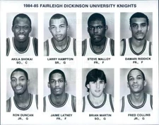 1984 Press Photo Fairleigh Dickinson Knights Players - snb11877