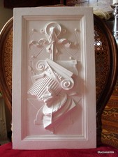 Stucco - Relief  -  Stuck  101-248 Stuckateur S&auml;ulen Handwerk Schmuckplatte