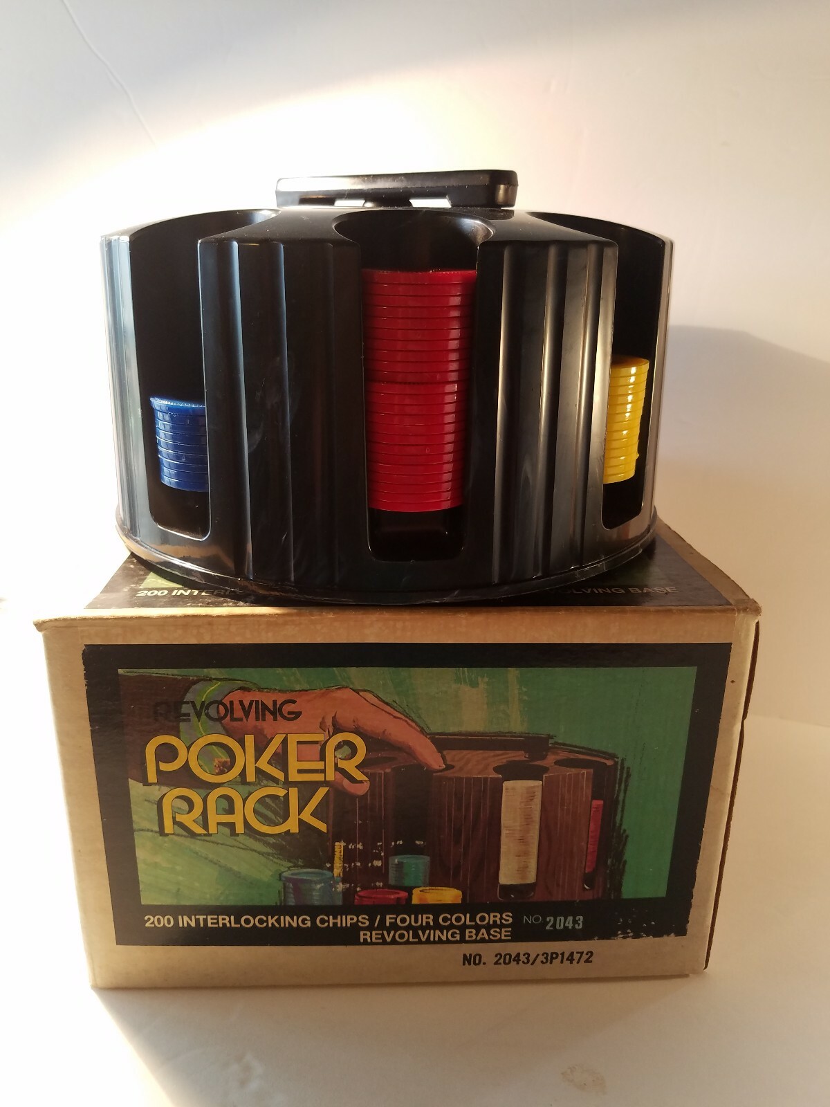 Automatic POKER RACK Revolving Base pleasantime Pacific game missing