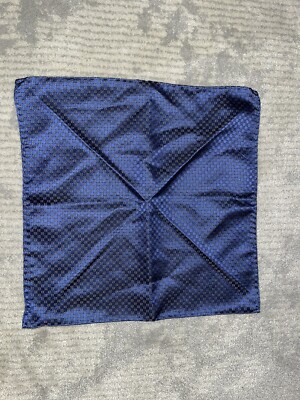 ARMANI COLLEZIONI Mens Pocket Square Handkerchief Blue Size