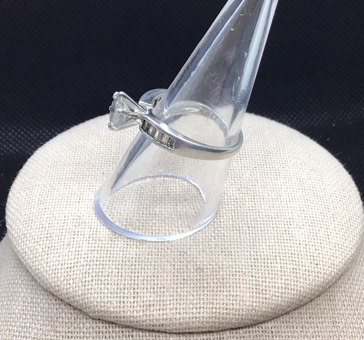 Sterling Silver 925 Cz Stone Ring Sz 7.75 V925 | eBay