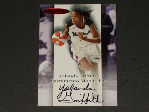 2000 Fleer Skybox WNBA , AUTOGRAPHICS, YOLANDA GRIFFITH, BEAUTIFUL Card!!!