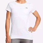 Under Armour Fitted HeatGear Armour T Shirt (Womens 2XL) White MSRP $30