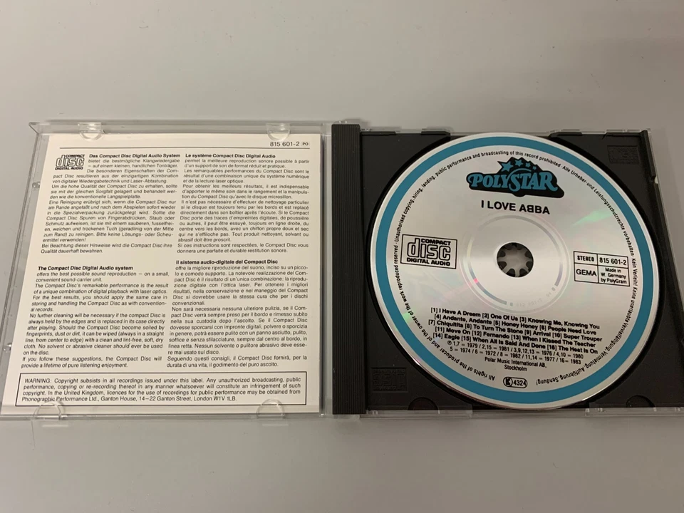 ABBA – I Love ABBA - rare Original (!) CD © 1983/84 - Frida,Agnetha.. - Bild 2 von 4