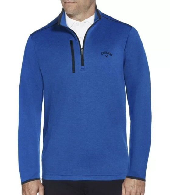 Callaway Quarter Zip Blue Golf Athletic Pullover Polyester XXL w/ Pockets for sale online eBay