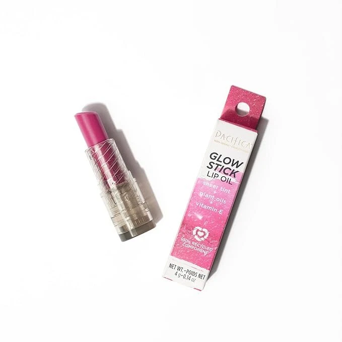 Aceite para labios Pacifica Beauty Glow Stick, amanecer, 0,14 oz puro toque de color Foto 3 de 4
