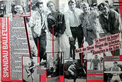 Spandau Ballet 2 BRAVO Seiten Poster A4 80er Plakat 1983 - 44