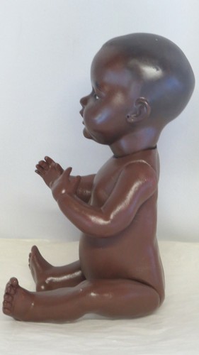 KESTNER 38 CM Ref "C" Poupée Ancienne Noire Reproduction Antique Doll - Foto 3 di 4