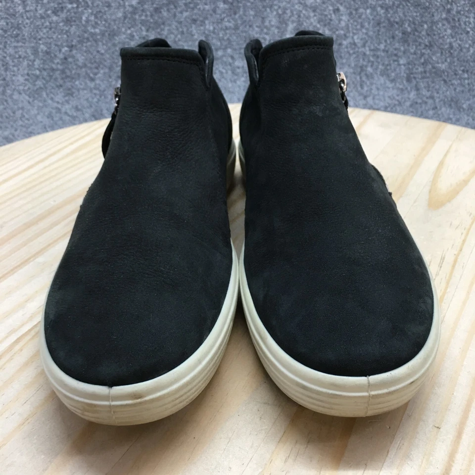 Ecco Botas Mujer 41 Suave 7 Botín Bajo Tenis Negro Cómodas Informales Puntera Redonda Foto 4 de 4