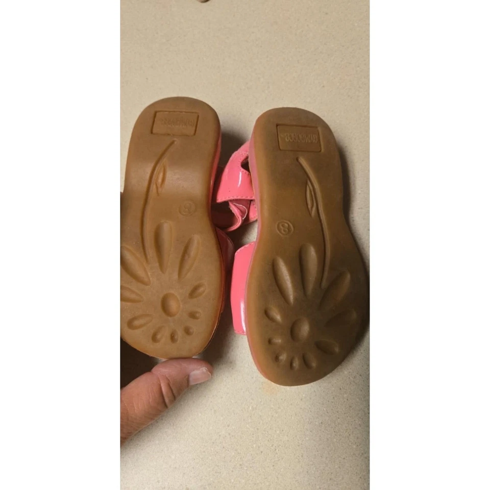 Baby Girls Sandals Pink with Red Apples  Gymboree Size 8  - Image 2 of 4