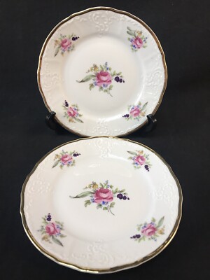 Set of 2 Vintage Thun Bernadotte Porcelain SONATA 7'' Bread Plates