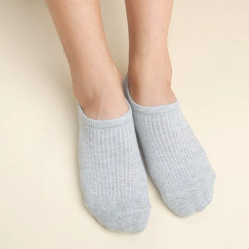 5pair Socks Men No Show Low Cut Short Ankle Cotton Non-slip Breathable Invisible - Picture 17 of 24